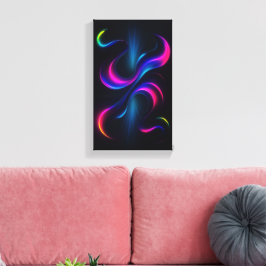 Impressão Em Tela Neon Dreams III Galeria de Arte | Moderno Abstrato