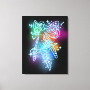 Impressão Em Tela Neon Fairy