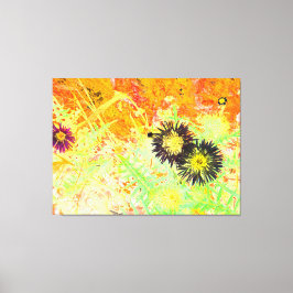 Impressão Em Tela Neon Thistle Abstraction