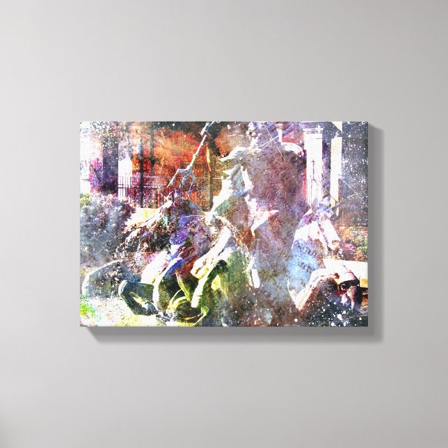 Impressão Em Tela Neptune Fountain Kansas City (Frente)