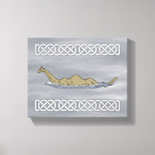 Impressão Em Tela Nessie, o monstro do Ness Loch (Frente)