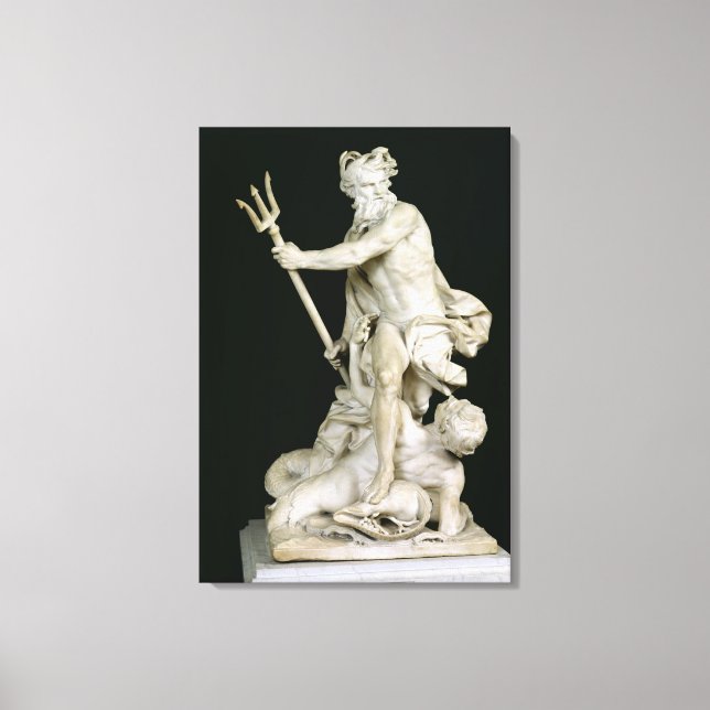 Impressão Em Tela Netuno Calming the Waves, 1757 (Frente)