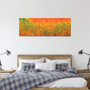 Impressão Em Tela "Neural Firestorm" - Abstrato amarelo laranja