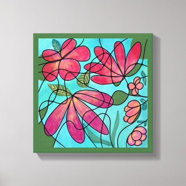 IMPRESSÃO EM TELA NEUROGRÁFICO FLORES DE PRIMAVERA (Frente)