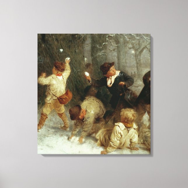 Impressão Em Tela Neve, 1865 (Frente)