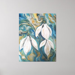 Impressão Em Tela Neve no jardim esmeraldo