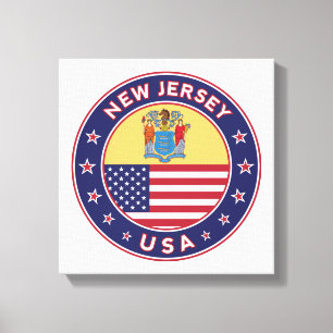 Impressão Em Tela New Jersey, EUA States, New Jersey canvas, poster