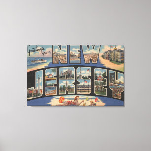 Impressão Em Tela New JerseyLarge - Letra CenaNova Jersey