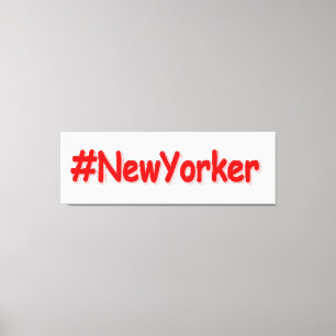 Impressão Em Tela "#NewYorker " Design bonito. Comprar Agora