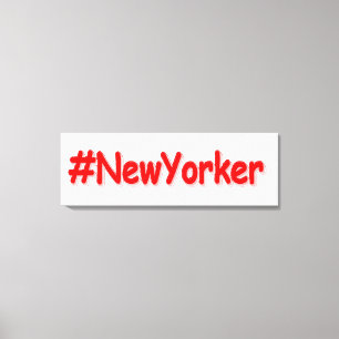 Impressão Em Tela "#NewYorker " Design bonito. Comprar Agora