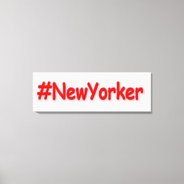 Impressão Em Tela "#NewYorker " Design bonito. Comprar Agora (Frente)