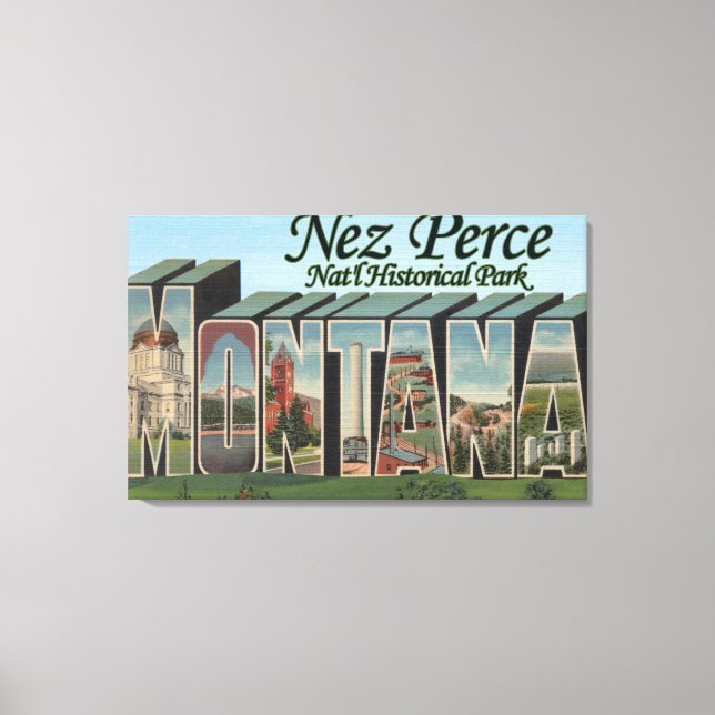 Impressão Em Tela Nez Perce Nat'l Park (Frente)
