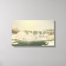 Niágara Cai no inverno (gelo na água)