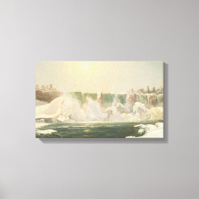 Impressão Em Tela Niágara Cai no inverno (gelo na água) (Frente)