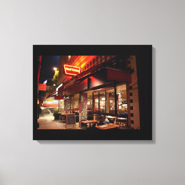 Impressão Em Tela "Nighthawks" em São Francisco (Frente)