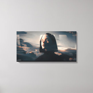 Impressão Em Tela Niji Surreal Art: Hooded Enigma