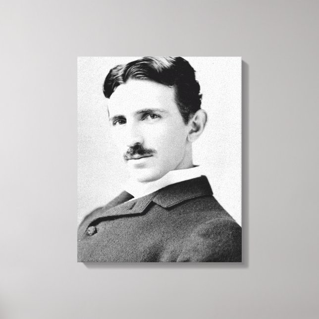 Impressão Em Tela Nikola Tesla Portrait (Frente)