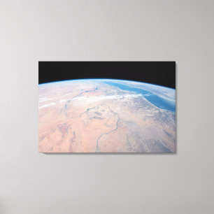 Impressão Em Tela Nile River Winding Para Baixo Ao Lado Do Mar Verme