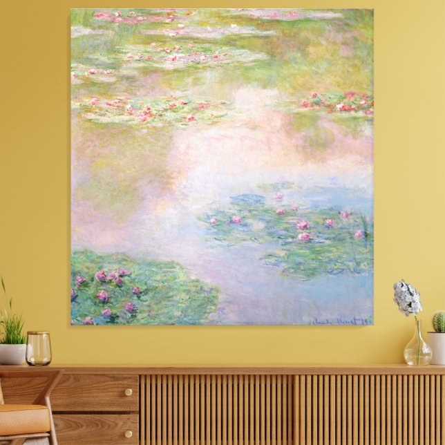 Impressão Em Tela Ninféias (Insitu(Sala de estar))