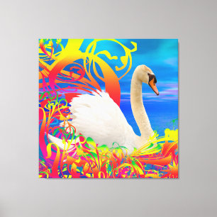 Impressão Em Tela Ninho de Cisne