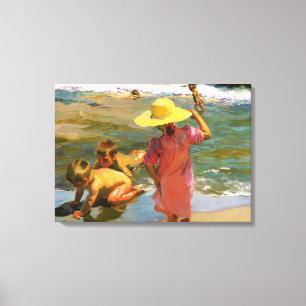 Impressão Em Tela Ninos A La Orilla Del Mar por Joaquin Sorolla
