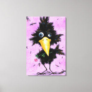 Impressão Em Tela No Amor Crow - Engraçado