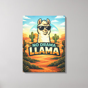 Impressão Em Tela No Drama Llama - Reino das Criaturas