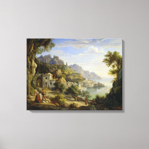 Impressão Em Tela No golfo de Salerno, 1826