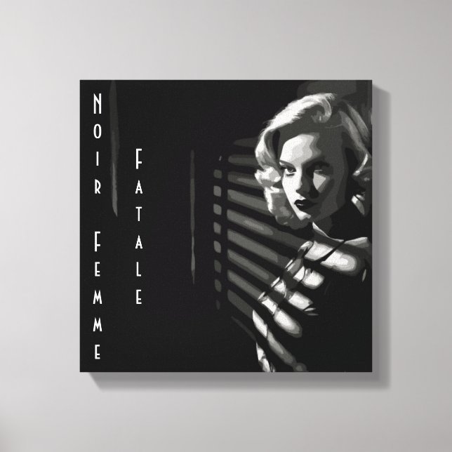Impressão Em Tela Noir Femme Fatale (Frente)