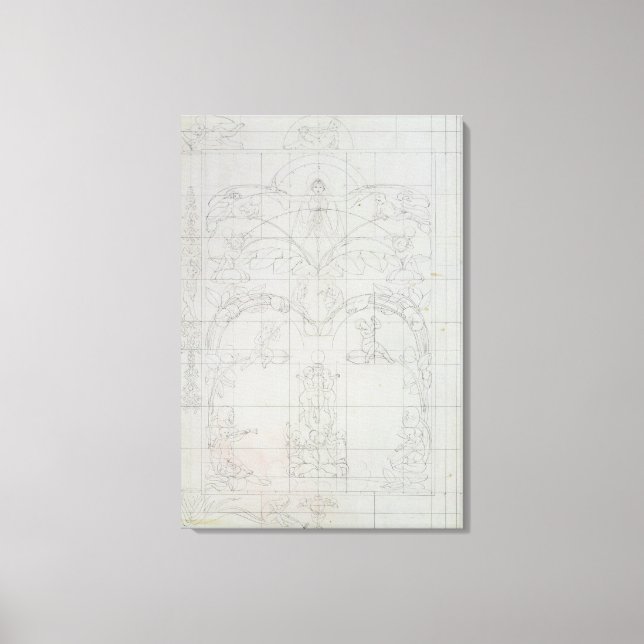 Impressão Em Tela Noite, 1803 (Frente)