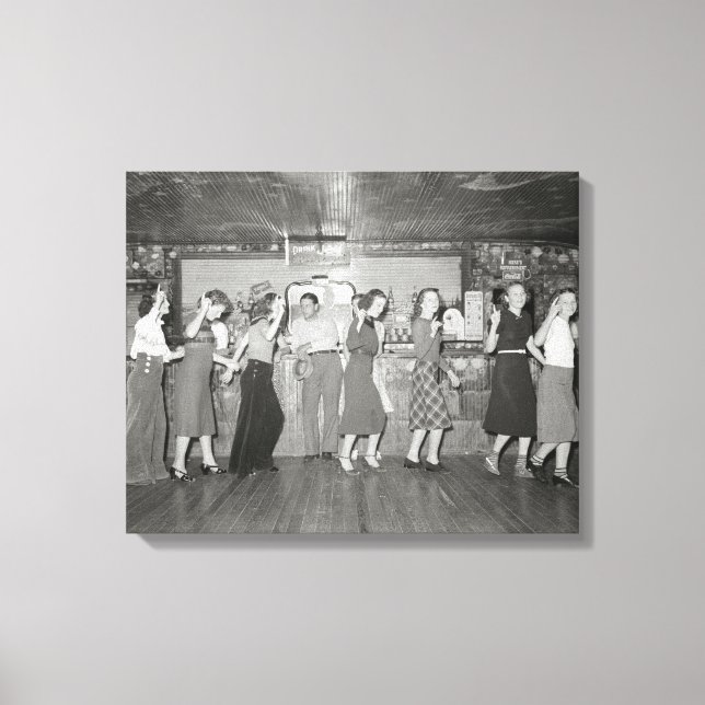 Impressão Em Tela Noite das Garotas, 1938 (Frente)