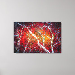 Impressão Em Tela Noite de inverno Vermelho