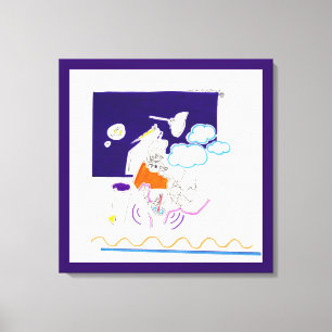 Impressão Em Tela Noite e Nap Drawing 11 Ela olhou para sua palma