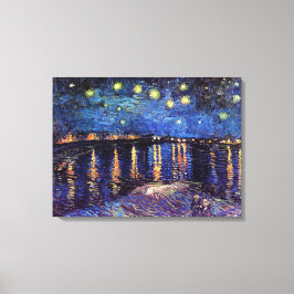 Impressão Em Tela Noite estrelada sobre o Rhone por Van Gogh