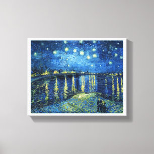 Impressão Em Tela Noite estrelado sobre o Rhone Vincent van Gogh