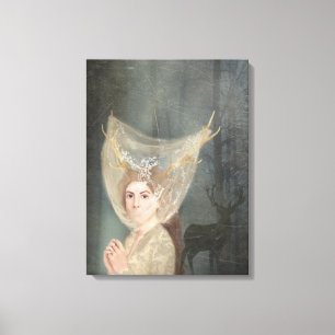 Impressão Em Tela Noiva, gótica, romance escuro, arte fina