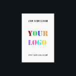 Impressão Em Tela Nome do logotipo da empresa personalizado Página n<br><div class="desc">Cores e fontes personalizadas - Seu nome de logotipo Nome Promocional do site Cores/Texto personalizados - Oferta pessoal ou comercial moderna - Adicionar seu logotipo - Imagem - Foto / Nome - Empresa / Site ou E-mail ou Telefone - Informações de contato - Redimensionar e mover ou remover / adicionar...</div>