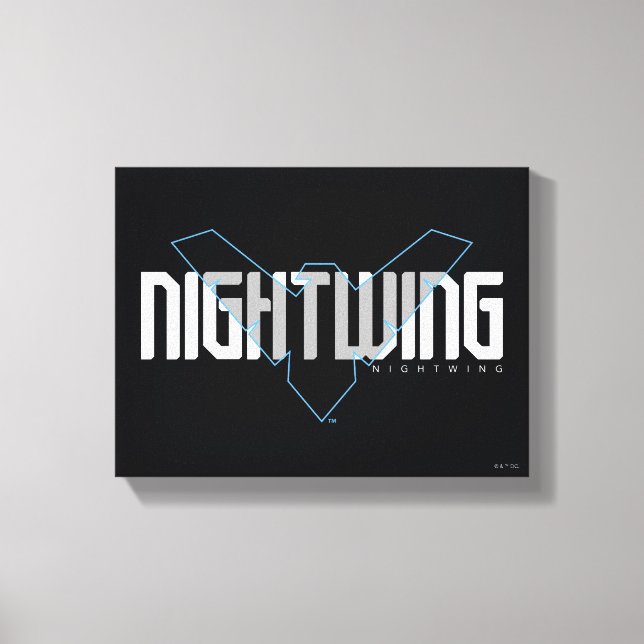 Impressão Em Tela Nome Hi-Tech Gráfico do Nightwing (Frente)
