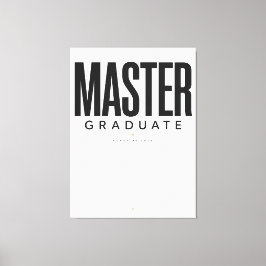 Impressão Em Tela Nome Mestre Personalizado Graduado 2026