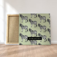 Nome Personalizado e Padrão Selvagem de Zebra Selv