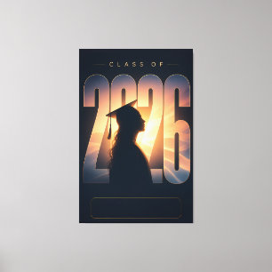 Impressão Em Tela Nome Personalizado Turma de 2026 Formatura Arte