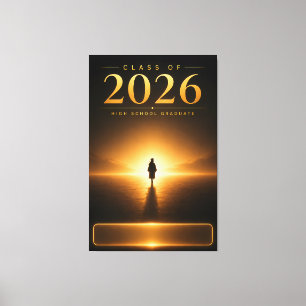 Impressão Em Tela Nome Personalizado Turma de 2026 Formatura Arte