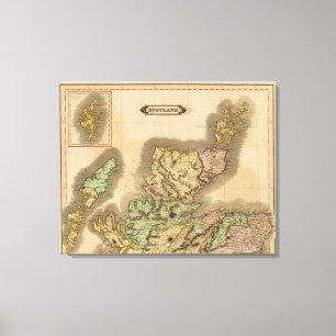 Impressão Em Tela Norte de Scotland