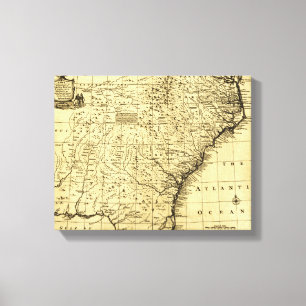 Impressão Em Tela Norte e South Carolina & Geórgia - panorâmicos