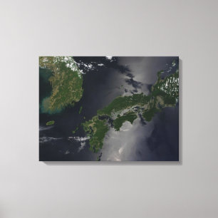 Impressão Em Tela Norte e Sul Coreia,