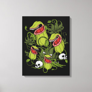 Impressão Em Tela Norte Pitcher Sarracenia Plantas Carnívoras