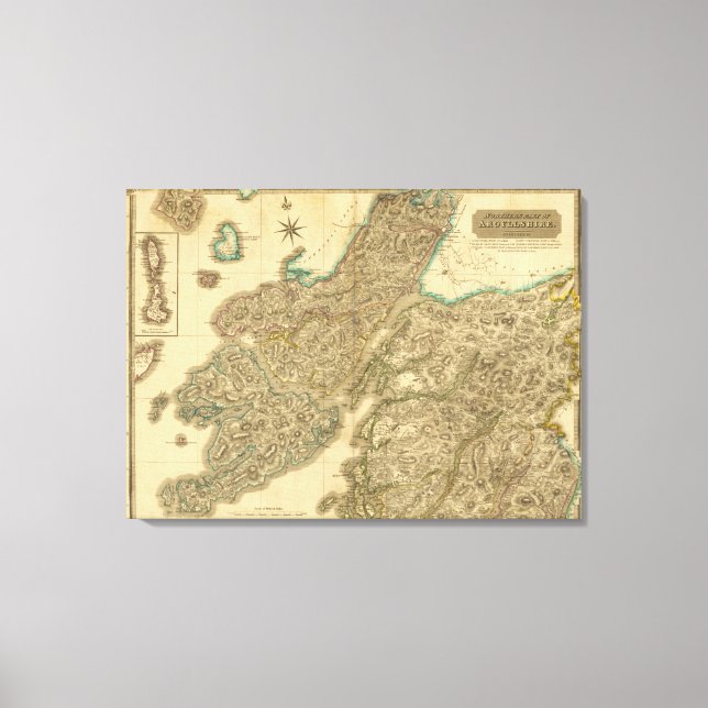 Impressão Em Tela North Argyllshire (Frente)