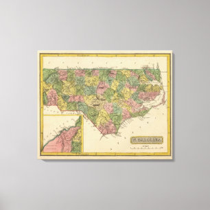 Impressão Em Tela North Carolina 2