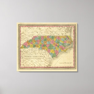 Impressão Em Tela North Carolina 7