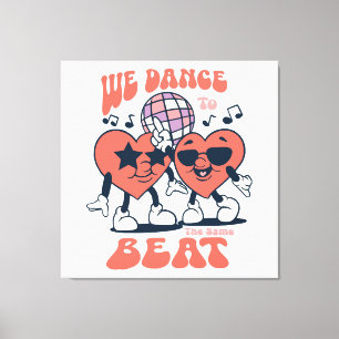 Impressão Em Tela nós dançamos no mesmo ritmo